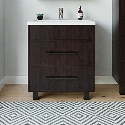 Бриклаер Мебель для ванной Чили 70 венге – фотография-5